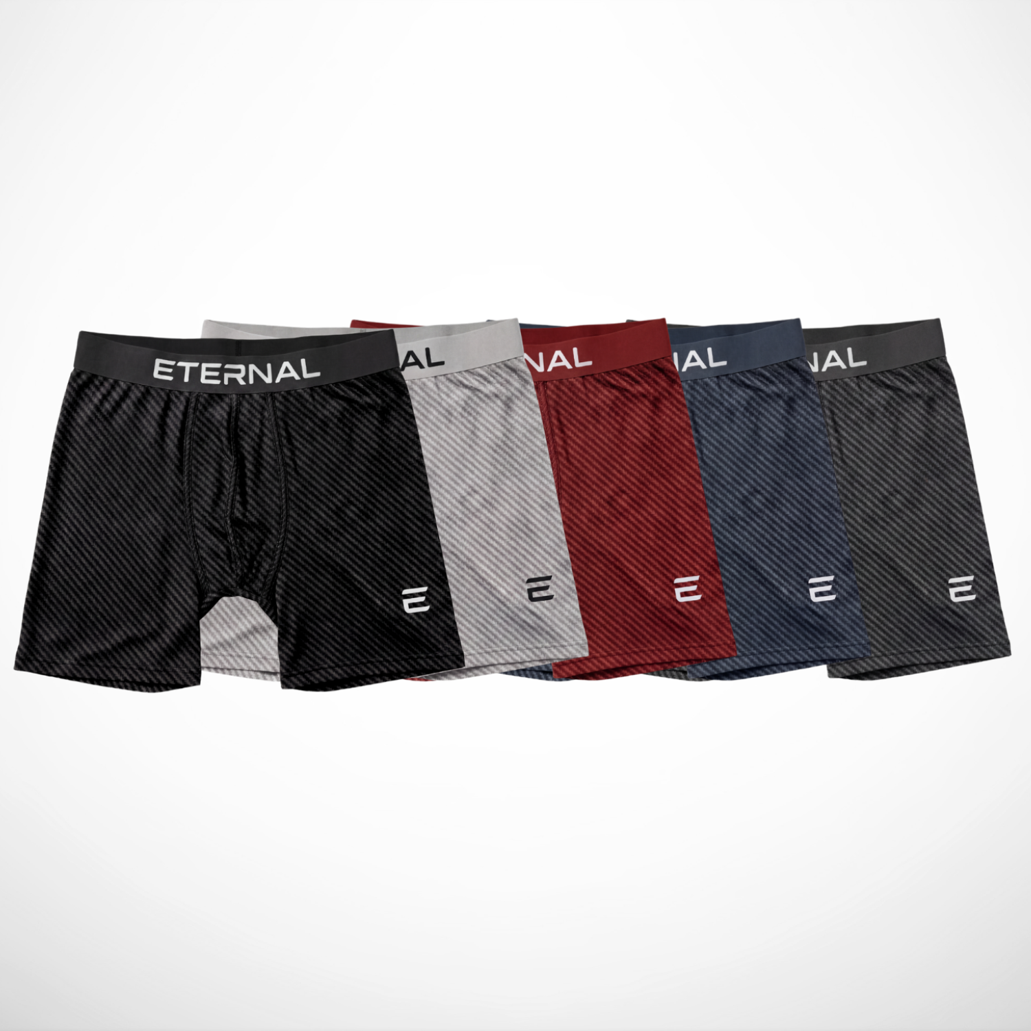 5-Pack Men’s Carbon Bamboo Boxer Briefs